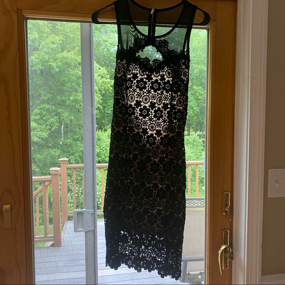 Black lace dress